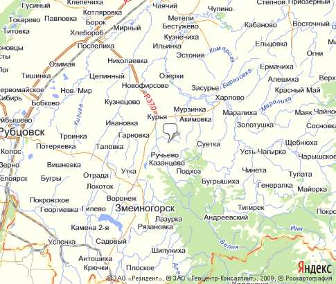 Карта: Курьинский
