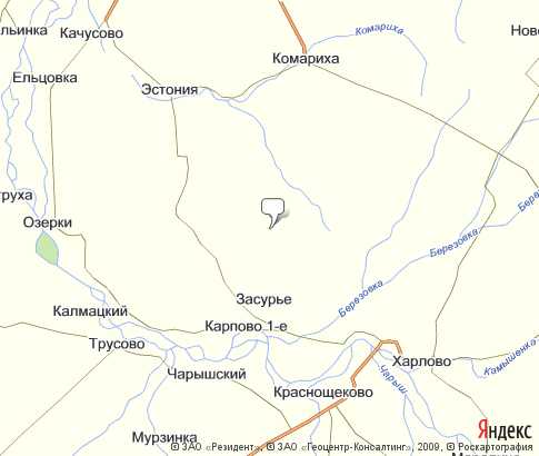 Карта: Садоводов