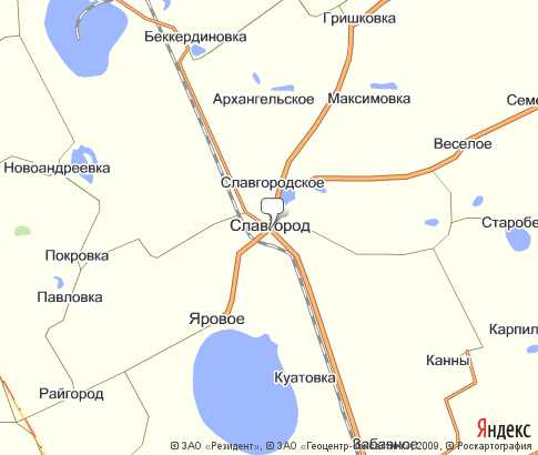 Карта: Славгород
