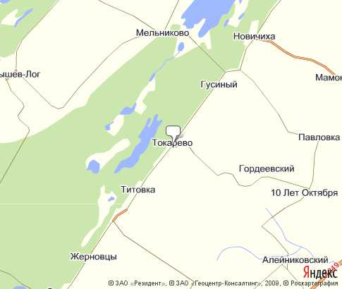 Карта: Токарево