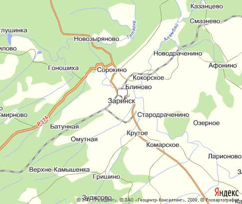 Карта: Заринск