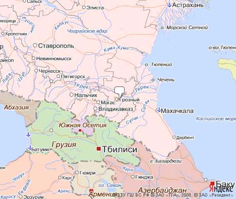Карта: Чеченская