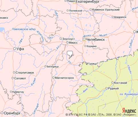 Карта: Челябинская