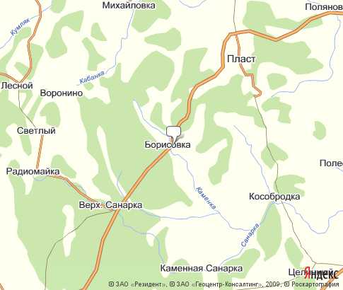 Карта: Борисовка