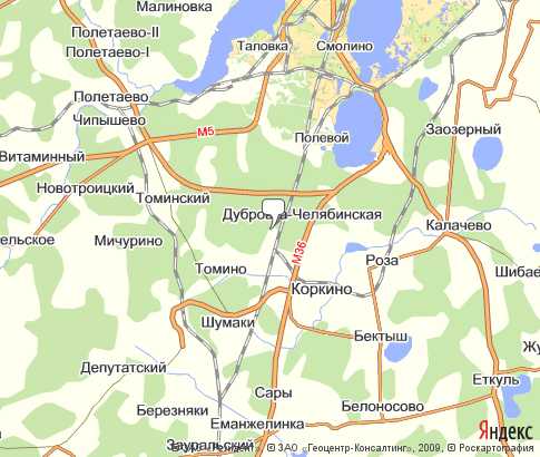 Карта: Дубровка