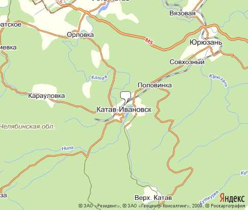 Карта: Катав-Ивановск