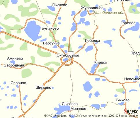 Карта: Октябрьское