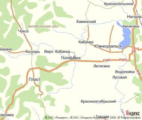 Карта: Поляновка