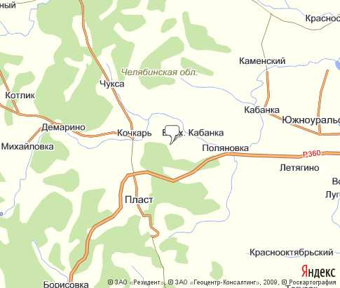 Карта: Тургоякское лесн-во