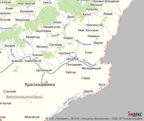 Карта: Приаргунский