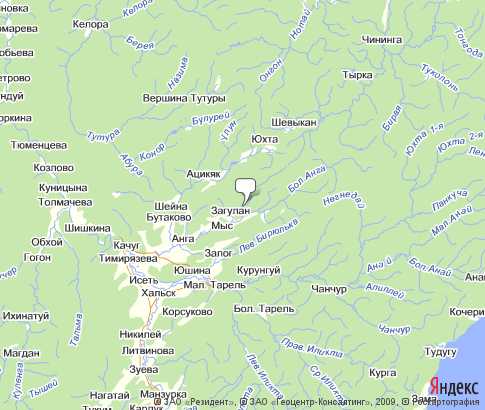 Карта: Качугский