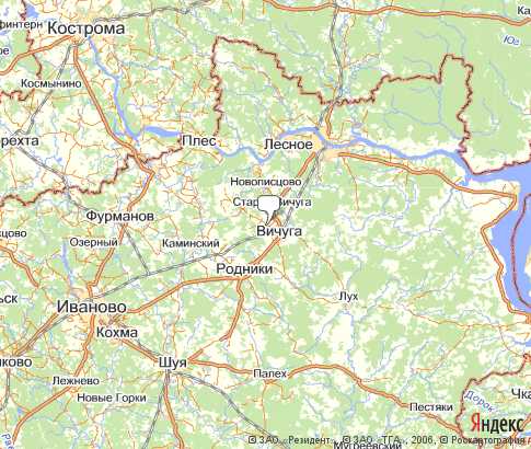 Карта: Вичугский