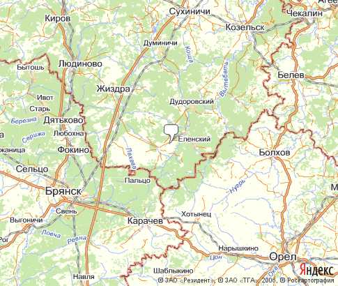 Карта: Хвастовичский