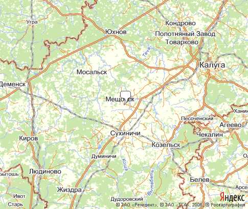 Карта: Мещовский