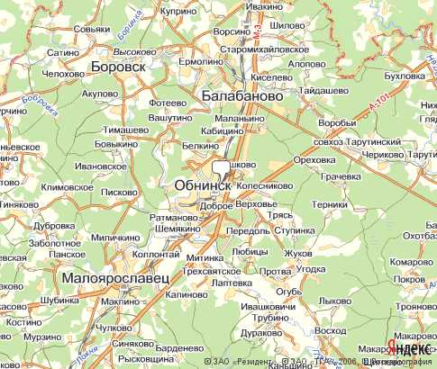 Карта: Обнинск
