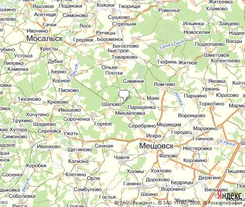 Карта: Уварово-Починковский Карьер