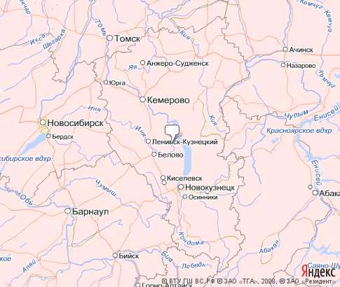 Карта: Кемеровская