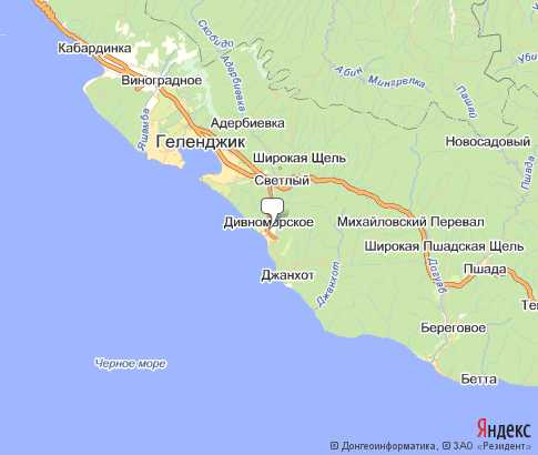 Карта: Дивноморское