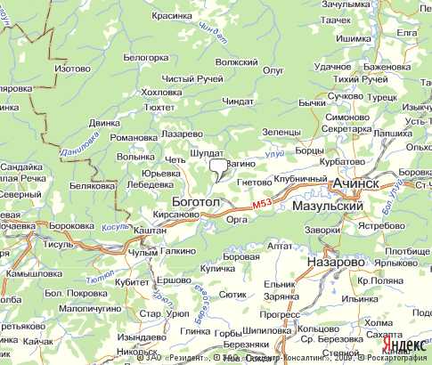 Карта: Боготольский