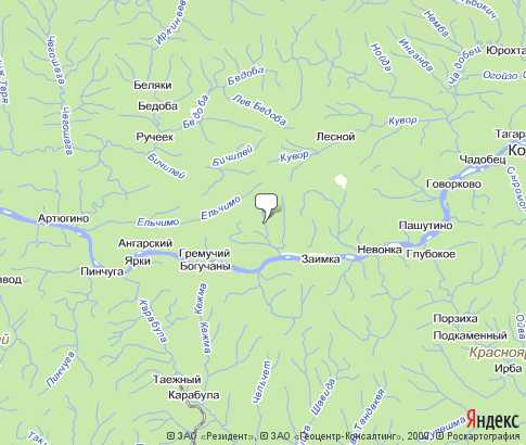 Карта: Богучанский