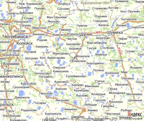 Сафакулевский район - карта, Курганская область , Уральский федеральныйокруг