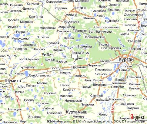 Карта: Юргамышский