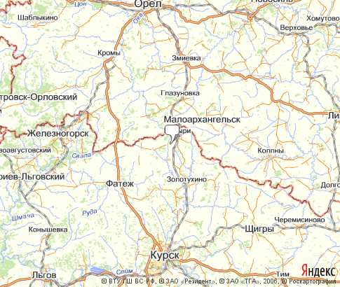 Карта: Поныровский