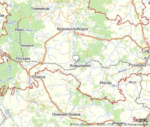 Карта: Ковылкинский