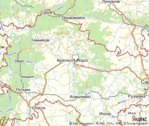 Карта: Краснослободский