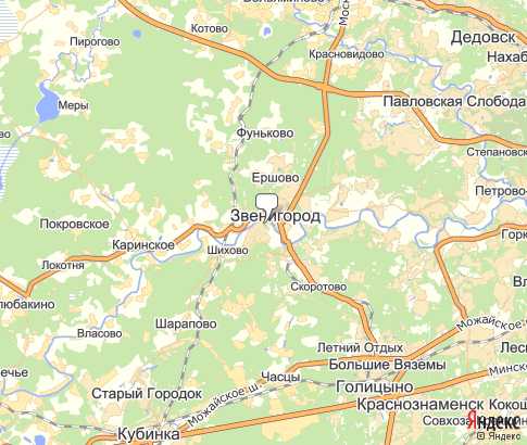 Карта: Звенигород