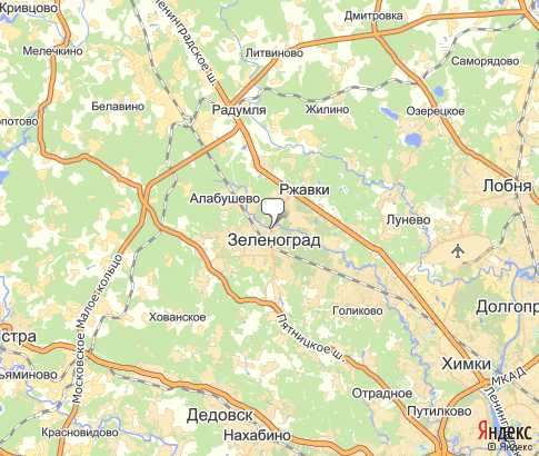 Карта: Зеленоград
