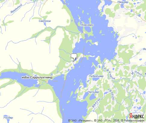 Карта: Лапландский Заповедник