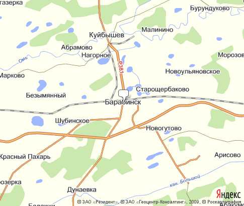 Карта: Барабинск