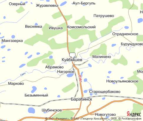 Карта: Куйбышев