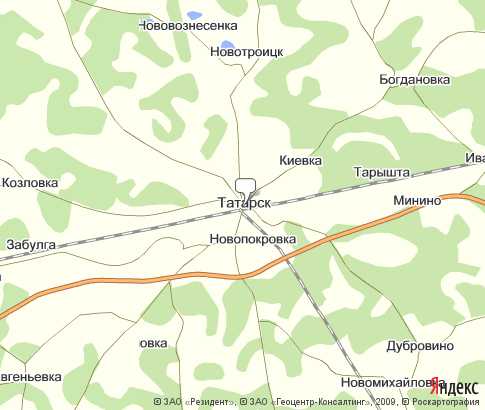 Карта: Татарск
