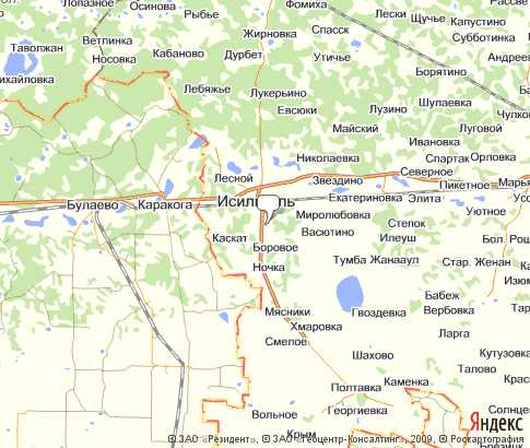 Карта: Исилькульский
