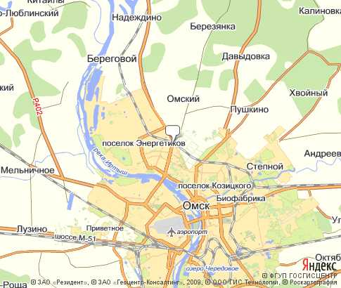 Карта: Омская Птицефабрика