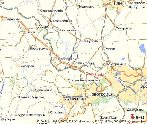 Карта: Новоникольск