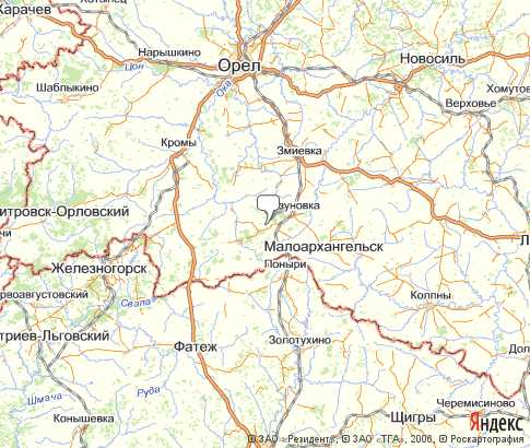 Карта: Глазуновский