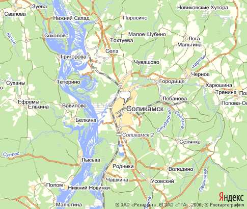 Карта: Соликамск