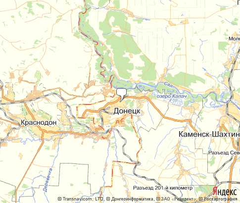 Карта: Донецк