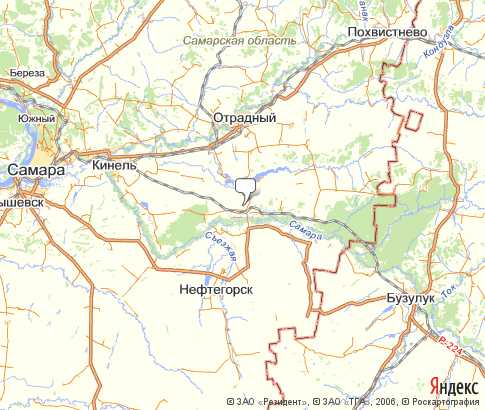 Карта похвистнево самарской области