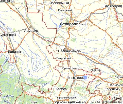 Карта: Кочубеевский