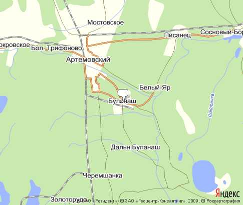 Карта: Буланаш