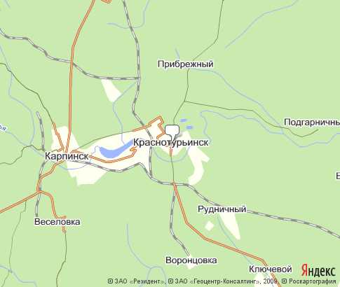Карта: Краснотурьинск