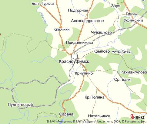 Карта: Красноуфимск
