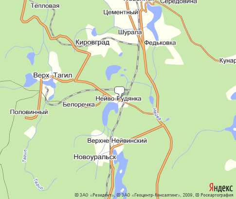 Карта: Нейво-Рудянка