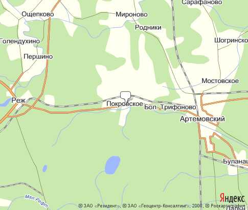 Карта: Покровское