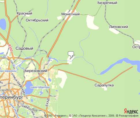 Карта: Старопышминск