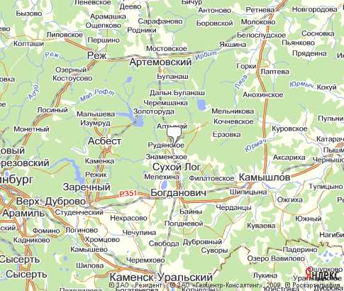 Карта: Сухоложский